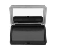 KONTONTY Portable Magnetic Makeup Palette with 18 Grids, DIY Refillable Eye Shadow Plate and Magnetic Makeup Empty Box, Sl lack Plastic and Iron Case for Travel and Personal Use