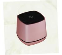 KONTONTY Portable Mini USB Computer Speakers with Bass Sound Compact Desktop Wired Stereo Speaker for Laptop Smartphone Office Use Volume Control Rose Gold