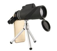 KONTONTY Portable with Plastic and Glass Construction High-definition Telescope 40x60 with Tripod and Phone Holder Lightweight Monocular for Football Games and Concerts