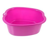KONTONTY Practical Purple Plastic Foot Bath Bucket with Massaging Function Easy to Clean Pedicure Foot Soaking Basin or Home Use for Friends and Parents