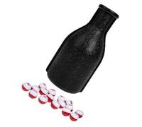 KONTONTY Red and White Plastic Billiard Tally Bottle with Tally Peas Versatile Pool Table Accessory for Multigame Billiard Sessions Use Entertainment Enhancer for All Ages