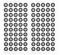 KONTONTY Reflective Film Marking Points for 3d Scanner Positioning with High Reflectivity, Pet Material, Black Colour, Easy to Use, Suitable for Metrology and Reverse Engineering, 100pcs