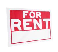 KONTONTY Rent Sticker Indoor Signage Vinyl Decal Easy Residue Removal Convenient Rental Information Display for Homes Apartments