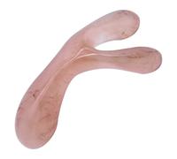 KONTONTY Resin Nose Scraper Facial Massager Tool Beige Handheld Acupoint Scraper for Nasal Congestion Relief Travel and Home Use