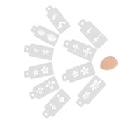 KONTONTY Reusable Face Painting Stencils Set for Boys and Girls 10 Unique Patterns for Halloween Carnival and Parties Hollowed Out Face Art Templates for Creative Makeup