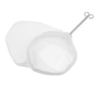 KONTONTY Reusable Material and Bag Stainless Strainer Steel Tea Handle Dense Thick Filter Cloth Pure Flavor White Cotton Coffee for Suitable for Cafe and Home Use