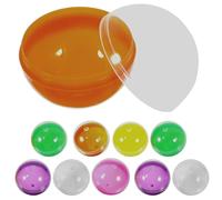 KONTONTY Reusable Plastic Fillable Balls 50Pcs for Vending Machines and Surprise Prizes, Multi-Function Colorful Capsules for Banquets and Retail Displays