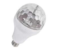KONTONTY RGB Rotating Disco Light Bulb for Rave Party LED KTV Light Bulb 7 Colors Ambiance Lamp for Dance Parties