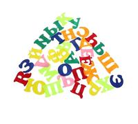 KONTONTY Russian Alphabet and Safe Material Felt Letters Self Adhesive Stickers Educational Tool for Kids for Arts Craft Supplies and Kindergarten Classrooms Wall Decor