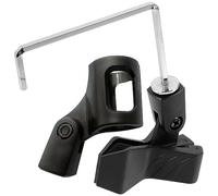 KONTONTY Saxophone Microphone Clip Holder Metal Mic Stand for Alto Sax Adjustable Microphone Bracket for Performances