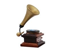 KONTONTY Scale Gramophone for Dollhouse Decor Smooth Surface Mini House Accessory with Design and Elegant Craftsmanship