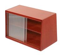 KONTONTY Scale Miniature Cabinet Model for Dollhouse Display Case Realistic Brown Mini Furniture Ornament Decorative Storage for Mini House Accessories and Creative Play
