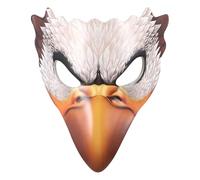 KONTONTY Scary Eagle for Adults, Halloween Decorative Bird Mask with Leather Print, Cosplay Prop and Party Performance Accessory for Carnival and Halloween