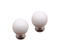 KONTONTY Set of Round Ceramic Kitchen Drawer Handles Renovate Your Kitchen Stylish Pull Handles