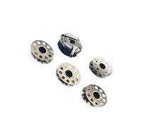 KONTONTY Sewing Machine Bobbin Case Set 1 Wide Slot Metal Case 4 Metal Bobbins Bobbin for Sewing Machine for Domestic Machines