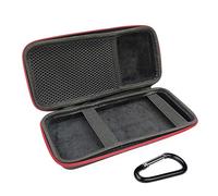 KONTONTY Shockproof Eva Storage Case with Double Zipper and Hand Strap Travel Organizer for Power Bank Earphones Usb Cables and Accessories Lightweight Electronics Pouch