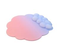 KONTONTY Silicone Cloud Shaped Keyboard and Mouse Wrist Rest Pad Ergonomic Wrist Support for Laptop Office Home Soft Skin-Friendly Material Minimizes Strain for Comfortable Typing and