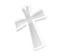 KONTONTY Silicone Cross Mold for Epoxy Resin Crafting Easy Demolding Cross Pendant Mold for Jewelry Handicraft Projects for Keychains and Decorative Ornaments