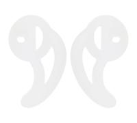 KONTONTY Silicone Ear Mold Fin Shape Replacement for Two-Way Wireless Acoustic Tube Earpiece, Small Pair Medical Grade Material for Comfortable Long Wear