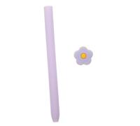KONTONTY Silicone Protective Cover for Pencil Soft Smooth Cartoon Flower Design Stylus Pen Case Holder Comfortable Non Slip Gel Sleeve Compatible with Apple Pencil Generation