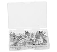 KONTONTY Silver Five-pointed Star Lapel Pin with Secure Butterfly Clutch Small Patriotic Badge for Men Suits Shirts Hats Independence Day Brooch for Formal and Casual Wear