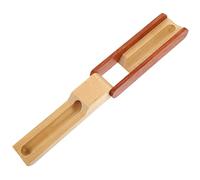 KONTONTY Single Pen Holder Display Case Wooden Pen Organizer for Desk Flip Design
