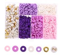 KONTONTY Soft Clay for Bracelet Making Polymer Clay Beads for DIY Necklace Crafts Fun Things for Teen Girls and Adults to Create Beaded Jewelry