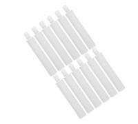 KONTONTY Soft Close Cabinet Door Dampers for Kitchen Drawers and Trash Can Lids, Pom Material 12pcs White Plastic with Impact Reduction and Noise Silencing for Cupboard Dampers