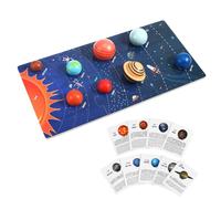 KONTONTY Solar System Puzzle for Educational Space Interactive Planets Board Game for Preschool Learning Engaging Fun Activity for Aged