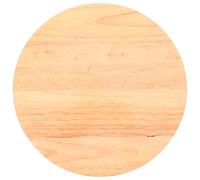 KONTONTY Solid Round Rubberwood Stool Seat Replacement 9.8 Inch Wooden Stool Board for Kitchen Bar Dining Chair Repair Part