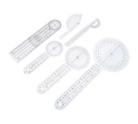 KONTONTY Spinal Goniometer with 360 Degree Rotary Angle Protractor 6pcs Physiotherapy Set for Accurate Measurement of Patient's Joints in Physical Therapy Settings