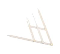 KONTONTY Stainless Steel Eyebrow Positioning Tool with Golden Ratio for Precise Eyebrow and Lip Measurement Lightweight Design Three-point Measuring Ruler and Shaping