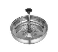 KONTONTY Stainless Steel Feeding Trough for Pigs Durable and Thick Design Convenient Storage Hook Multi-pig Feeding for Livestock Use