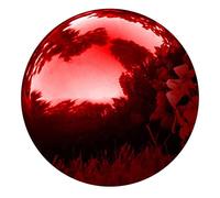 KONTONTY Stainless Steel Gazing Ball Reflective Garden Mirror Sphere Polished Metal Gazing Globe for Outdoor Decor and Garden Reflection Chic Design