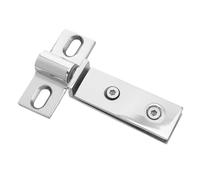 KONTONTY Stainless Steel Heavy Duty Pivot Shower Door Hinges with Dual Hole Design for Smooth Sliding Quiet Stable Operation Rectangular Modern Bathroom Glass Door Hardware