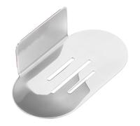 KONTONTY Stainless Steel No-drill Soap Dish Bar Soap Holder for Bathroom Wall 1.5mm Thick Egg-shaped for Shower and Sink Rust-resistant