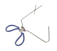 KONTONTY Stainless Steel Pottery Glaze Clamp with Ergonomic Grip Ceramic Glazing Pliers for Precise Dipping and Handling Smooth Surface Clay Modeling Tool for Pottery Making