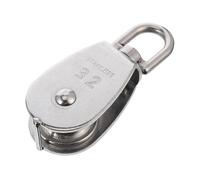 KONTONTY Stainless Steel Single Bearing Pulley Wheel Heavy Duty Lift Load Bearing for Gym Cable Rope Hoist Garage Door Pulley System Easy Install Fitness Accessory