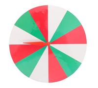 KONTONTY Teaching Turntable Game Prop Portable Rotating Wheel for Classroom Activities Multipurpose Color Blocks Prize Wheel for Parties and Educational Games