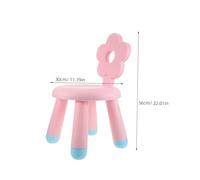 KONTONTY Thickened Plastic Chair with Cute Cartoon Design Non-slip Small Step Stool for Bathroom Kitchen Entryway Foot Rest for Shower and Portable Single Step Stool
