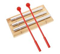 KONTONTY Three Tone Hand Chimes with Mallet Adjustable Volume Classroom Chime Bell Music Percussion Instrument for Yoga Mindfulness and Beginner Music Education