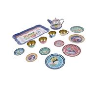 KONTONTY Tinplate Tea Ware for House Decor Lovely Design for Pretend Play Afternoon Tea Party for Enhancing Parent Interaction