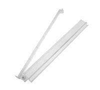 KONTONTY Transparent American Mahjong Push Tool Plastic Pusher and Rack with Silver Glitter Wear-resistant Mahjong Supply for Home Games