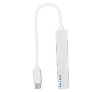 KONTONTY Type-c USB Hub Port Expansion Dock for Laptop Portable Mini Alloy USB C Hub Data Transfer Function for Office Use
