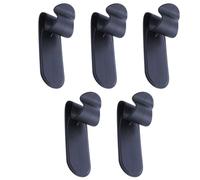 KONTONTY Umbrella Hook 5pcs Black self-Adhesive PP Material car Stuff Holder for Porch and Behind the Door Multifunctional use