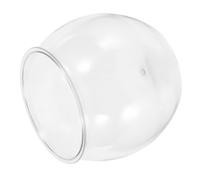 KONTONTY Unbreakable Round Fish Tank Goldfish Tank Mini Aquarium Fish Bowl Shatterproof Desktop for Small Turtles