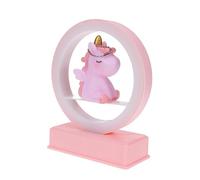 KONTONTY Unique Unicorn Resin Night Light Music Battery Operated Warm Light for Boys and Girls Decorative Night Lamp for Bedroom Party Wedding Birthday