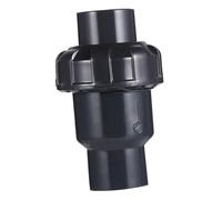 KONTONTY Upvc Plastic Back-Pressure Check Valve Non-Return Flap One-Way Water Conducting Valve for Plumbing and Industrial Use