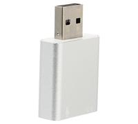 KONTONTY Usb External Sound Card Adapter with Headphone and Microphone Jack Compact Usb Audio Adapter for Laptop and Notebook for Music Movies and Gaming