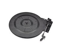 KONTONTY Vintage Record Player Turntable with Adjustable Counterweight Built in Preamp Portable Audio Accessories for Vinyl Playback Party and Home Use